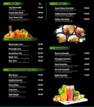 Bocohn menu 