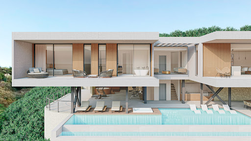 Villa avec piscine et terrasse 1