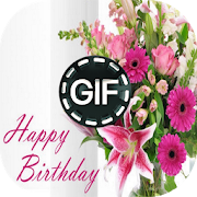 Flowers Birthday Animated Images Gif  Icon