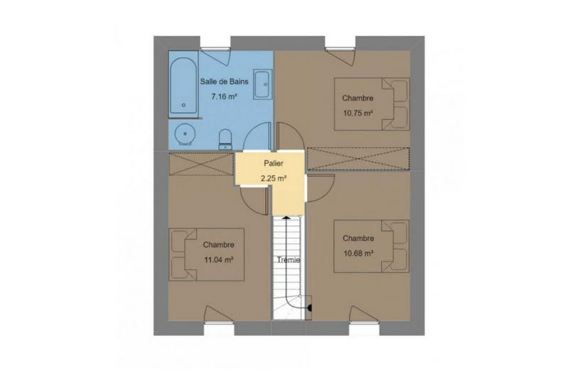  Vente Terrain + Maison - Terrain : 353m² - Maison : 74m² à Marsac-sur-Don (44170) 