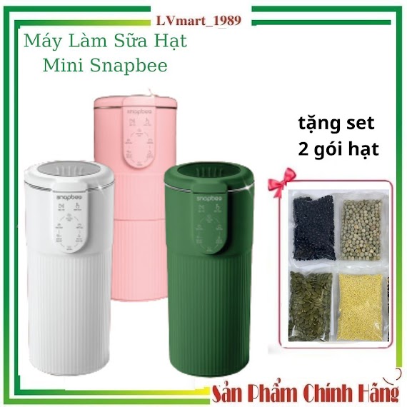 Máy Làm Sữa Hạt Mini Snapbee - Mini Karlin Gena 07, Máy Làm Sữa Hạt Olivo Cb400 Làm Sinh Tố, Nấu Cháo, Soup