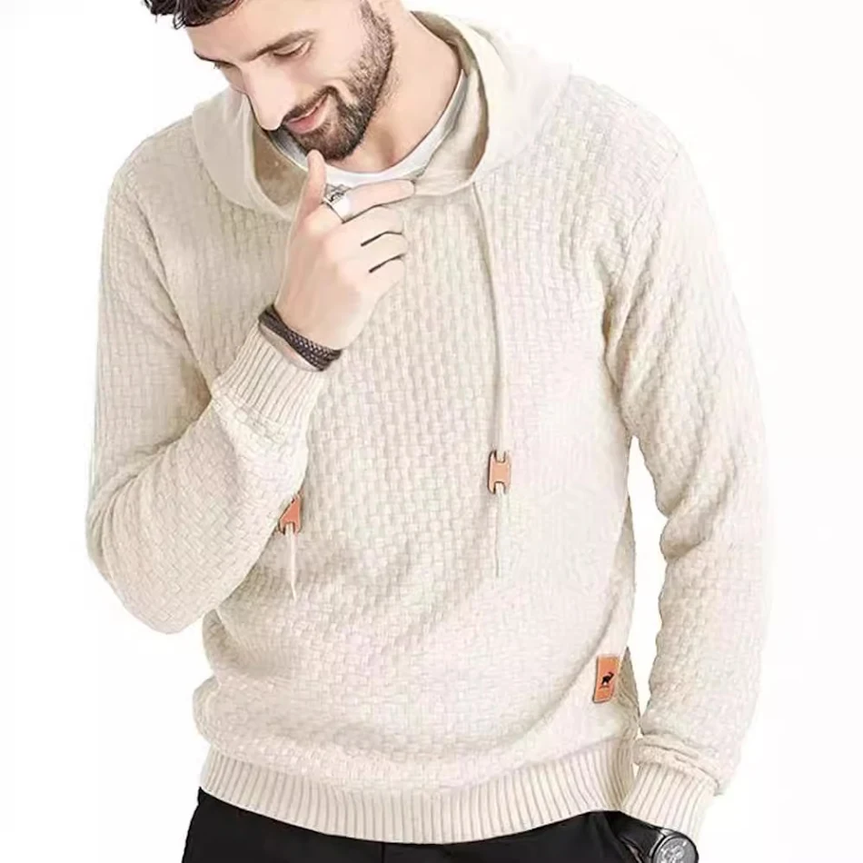 Erkek Kapüşonlu Sweatshirt Uzun Kollu Düz Renk, günlük kullanım için ideal konfor ve stil sunar. Her mevsim giyilebilecek rahat bir seçenek.