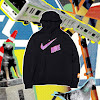 nike “pop the street” collection hoodie black