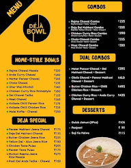 Deja Bowl menu 3