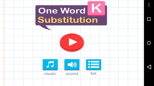 One Word Substitution