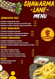 Shawarma Lane menu 1