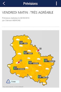 Météo 89 screenshot for Android