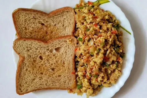 Bread Toast With Egg Bhurji [2 Eggs]