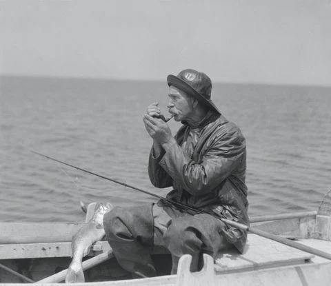 old fisherman wearing bucket hat