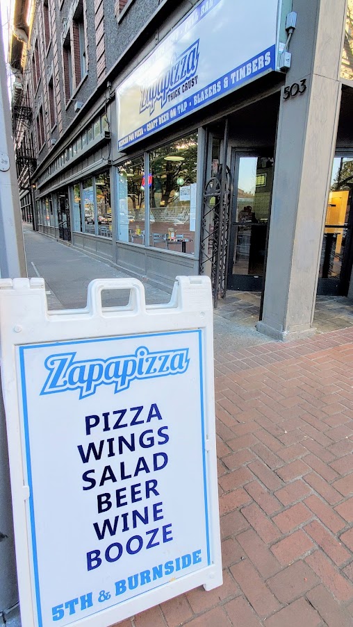 Pan Pizza in Downtown Portland from Zapapizza