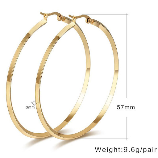 Title 1, Big Earrings Simple Street Style Jewelry Titani...