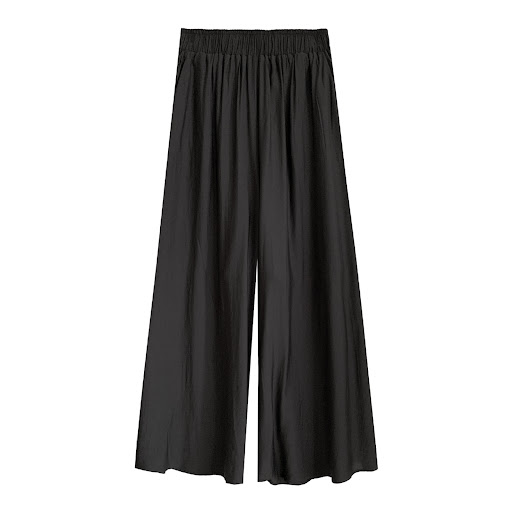 Title 7, High Waist Wide Leg Pants Korean Style Casual L...