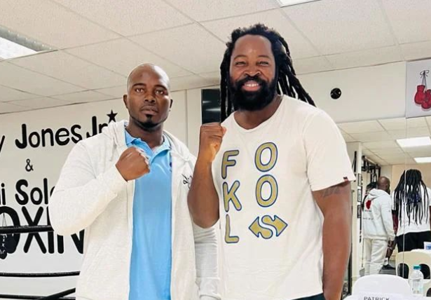 Brian Dings (left) challenges rapper Big Zulu to a rematch.