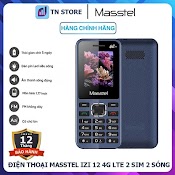 Điện Thoại Masstel Izi 12 4G Lte - 2 Sim 2 Sóng - Pin 1000 Mah - Loa To - Hàng Chính Hãng - Bảo Hành 12 Tháng