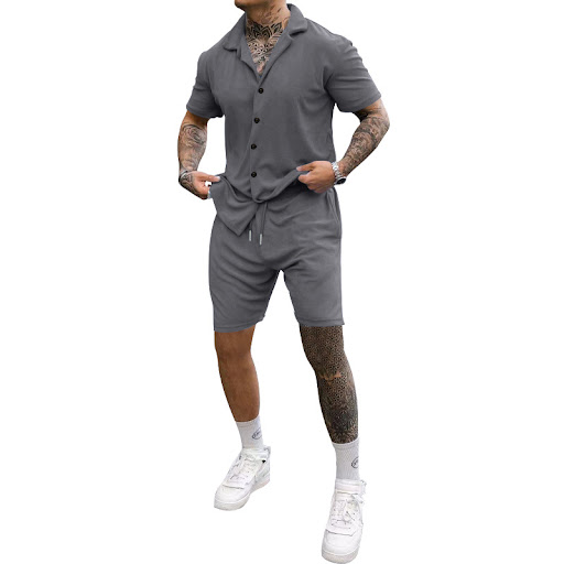 Title 8, Mens Casual Fashion Cozy Short-sleeved Loose T...