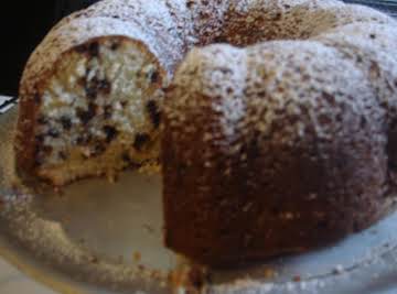 Chocolate Chip Sour Cream Pound Cake