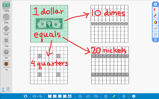 Money Pieces, by The Math Learning Center