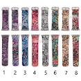 Dây Đeo Bằng Da In Họa Tiết Dành Cho Apple Watch Series 1 2 3 4 5 6 Se 7 38Mm 42Mm 40Mm 44Mm 41Mm 45Mm