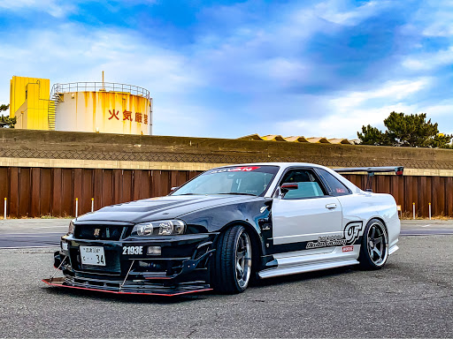 スカイラインgt R R34のr34 Pickup Cars 21 Gt R Bnr34 左斜め前写真展に関するカスタム メンテナンスの投稿画像 車のカスタム情報はcartune