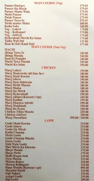 Kareem's Fine Dining menu 5