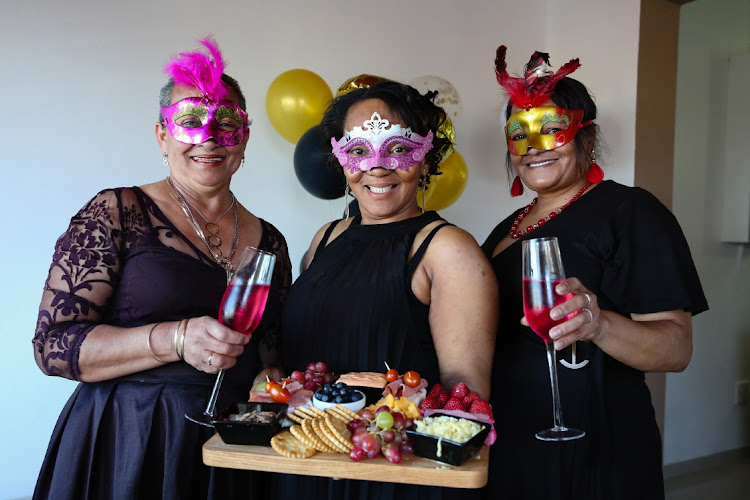 The Dinner for Miles competition, a collaboration between The Herald and the Wings & Wishes charity organisation, is aimed at raising much-needed funds to help the organisation transport critically and chronically ill children across the country to receive life-saving treatment. In the picture, from left, are Zureena Prinsloo, hostess Felicia Hendricks and Wilda Bains at a dinner in Kensington