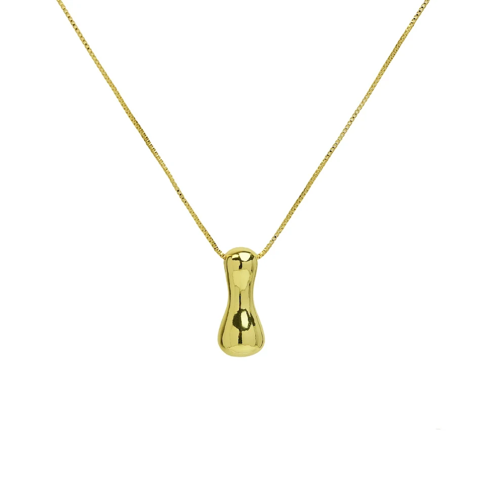 Messing glanzende ballon Engelse letter hanger ketting, een stijlvol accessoire dat een feestelijke en persoonlijke toets aan je look toevoegt.