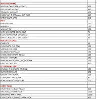 The Cake Delight menu 2