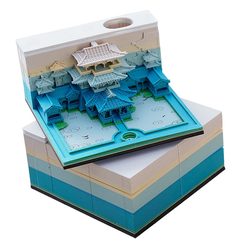 Bouw het Hemelse Paleis met dit 3D-papier model. Antieke architectuur, gedetailleerd ontwerp, perfect voor decoratie en kunst.