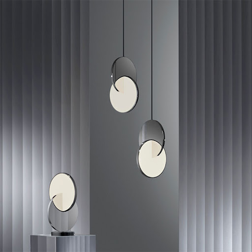Title 8, Three Headed Chandelier at Nordic Restaurant Ba...