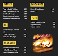 The Fatayer Factory menu 1