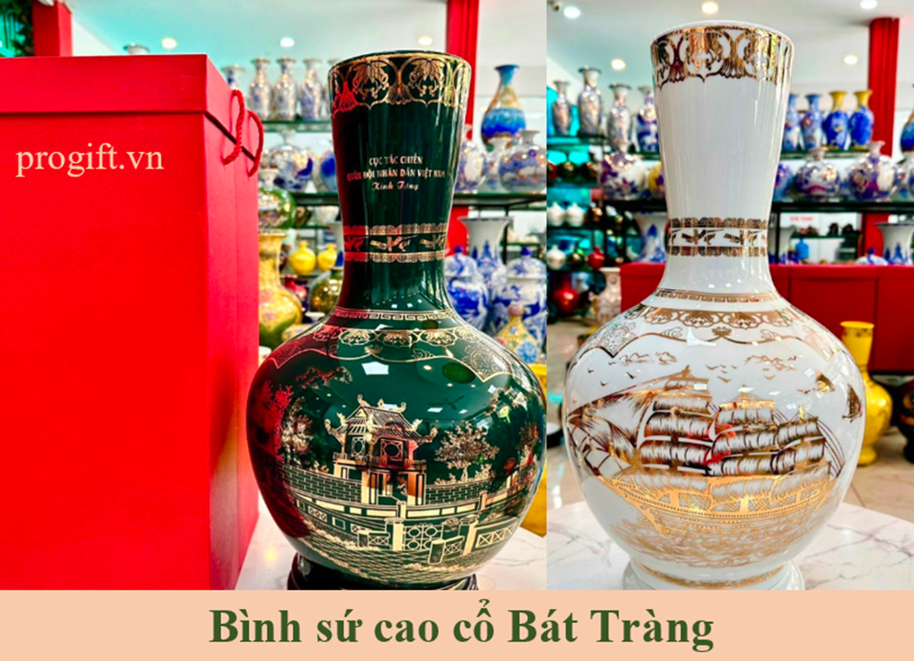 Nên tặng quà gì cho người Nhật? Tặng bình sứ Bát Tràng