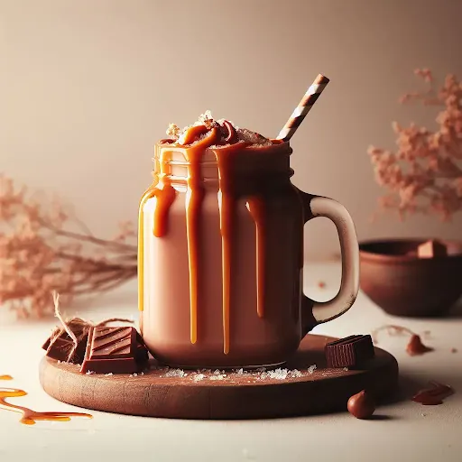 Salted Caramel Hot Chocolate [450 Ml, 1 Mason Jar]