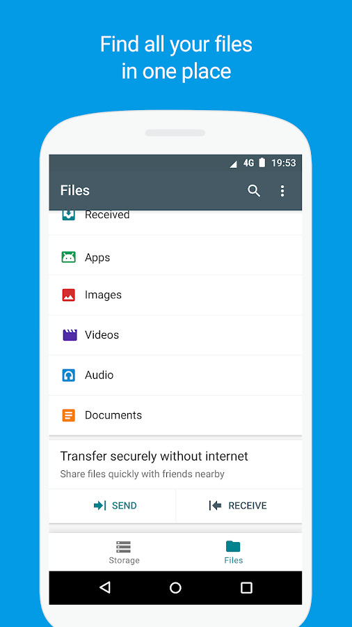   Files Go Beta: Free up space on your phone (Unreleased): captura de tela 