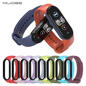 Dây Đeo Cao Su Viền Đen Mi Band 5, Miband 6 Chính Hãng Mijobs