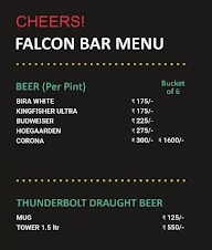 Falcon Cafe Lounge menu 1