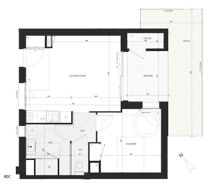 Vente appartement 2 pièces 41.4 m² à Saint-Malo (35400), 255 000 €