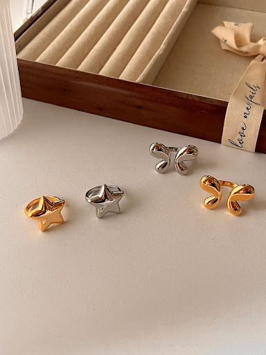 Title 4, European and American Style Metal Copper Gold P...