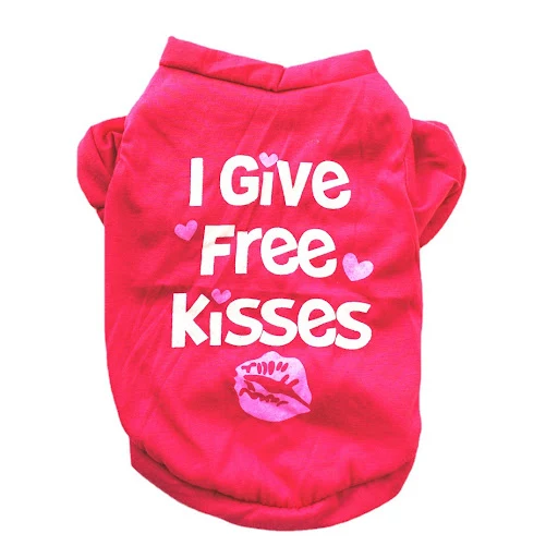 Dog Shirts Cute Printed Dog Clothes Soft Cotton Pet T Shirt Breathable Puppy Sweatshirt Apparel Outfit for Pet Dog