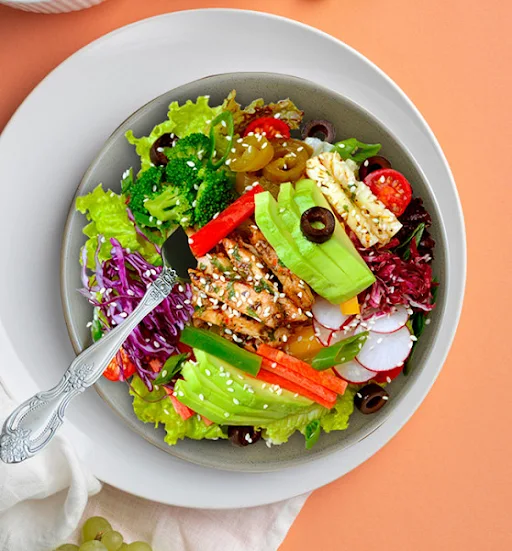 Avocado Teriyaki Glazed Chicken Salad