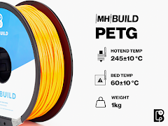 Translucent Yellow MH Build Series PETG Filament - 2.85mm (1kg)