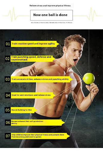Title 5, Head-Mounted Boxing Reaction Training Ball. Enh...
