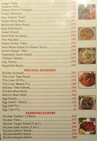 Hotel Abhinandan menu 1