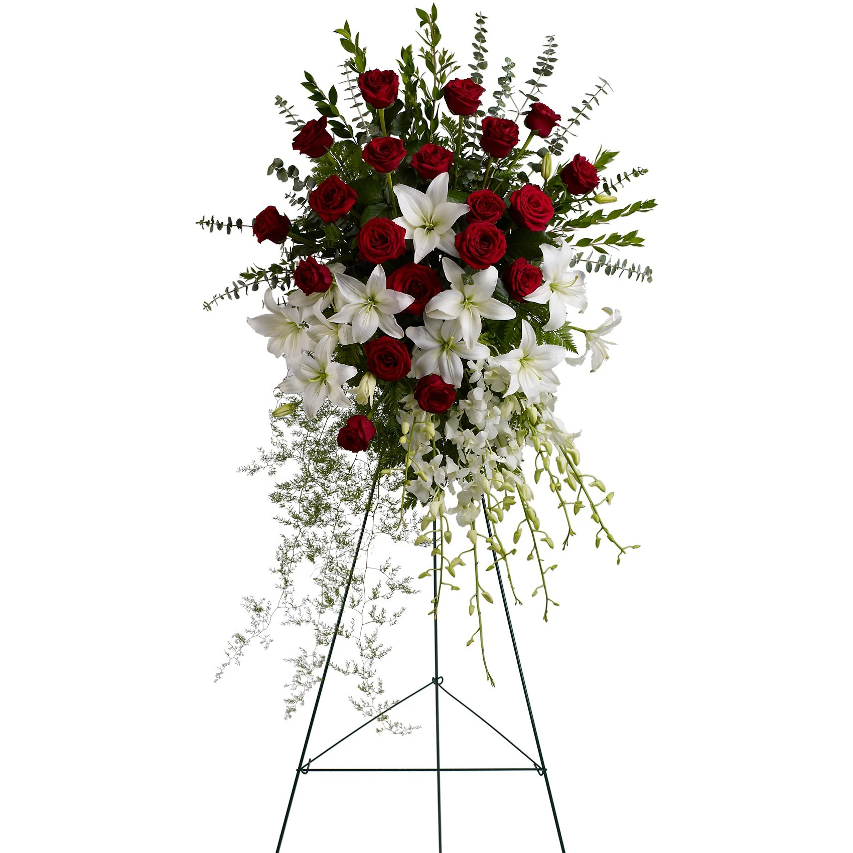 Tears - White lilies and red roses for those you loved ...