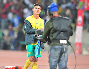 Liam Jordan of South Africa during 2017 Cosafa Castle Cup match between Bafana Bafana and Tanzania at Royal Bafokeng Stadium in Rustenburg on July 2 2017.