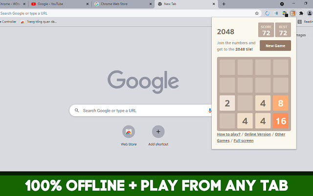 Classic 2048 online game