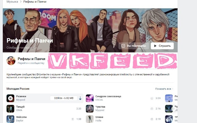 Download music from VK | VKfeed Preview image 1