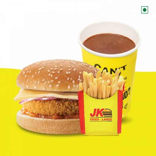 Classic Cheese Burger + Fries + Thickshake (250ml)