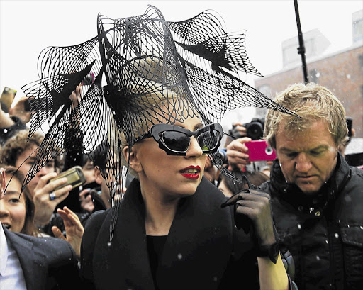 Lady Gaga arrives at Harvard University to launch her Born This Way Foundation Picture: BRIAN SNYDER/REUTERS