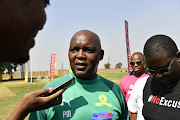 Mamelodi Sundowns coach Pitso Mosimane during the Mamelodi Sundowns media open day at Chloorkop on September 20, 2019 in Pretoria, South Africa. 