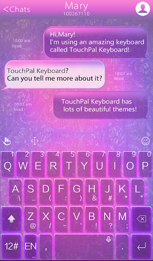 TouchPal Fantasy Purple Theme